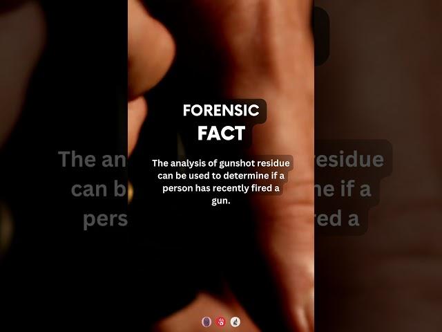 Gunshot residue | #forensics #forensicscience