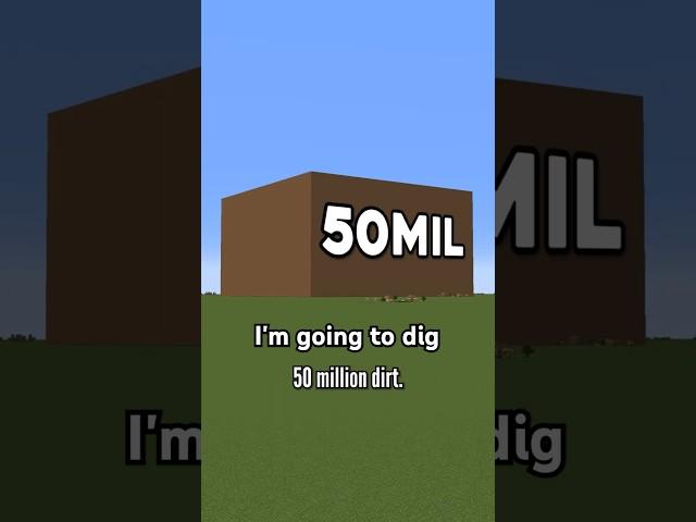 I Dug 4,000,000 Dirt
