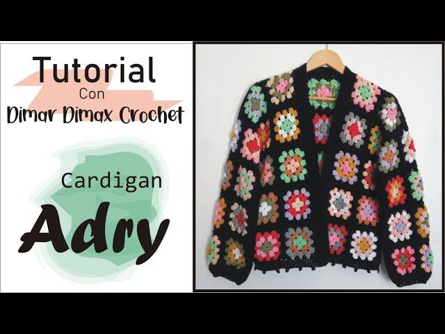 [STEP BY STEP] How to make a CARDIGAN/JACKET/JACKET with GRANNY SQUARE EASY tutorial