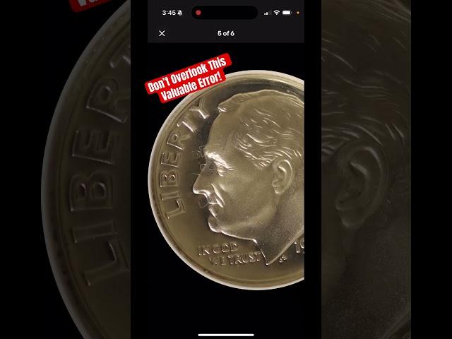 This Rare Dime Error Could Be Hiding In Your Collection - CHECK YOUR 1999s! #shorts