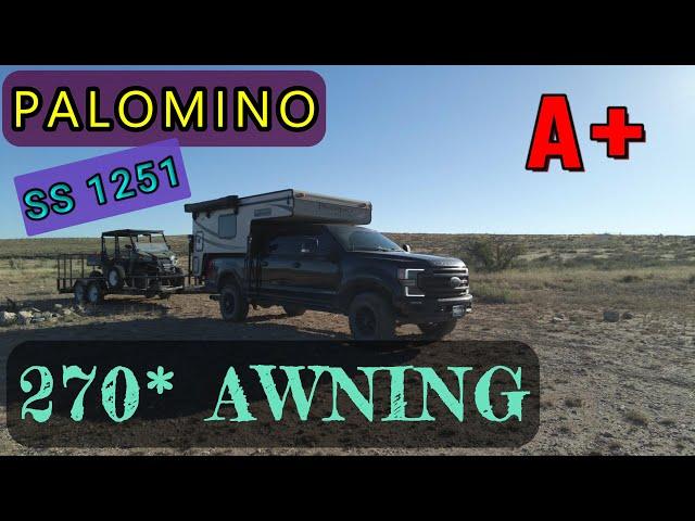 Palomino SS1251 Truck Camper: How to Deploy an Overland Vehicle Systems 270 Degree Awning!