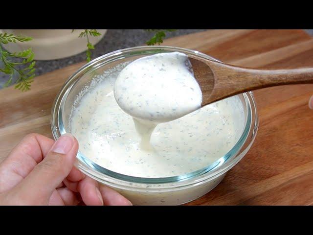 How to Make Ranch Dipping Sauce / Dressing  | Homemade Ranch Sauce