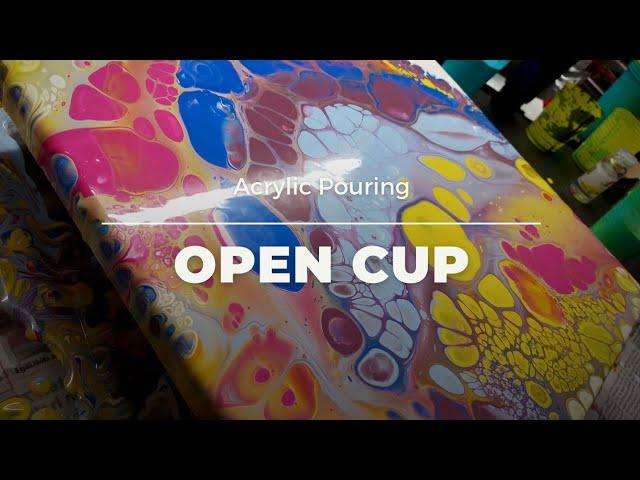Acrylic Pouring Open Cup Fluid -New Colors - New Canvas - AF Nr. 26: Kiss