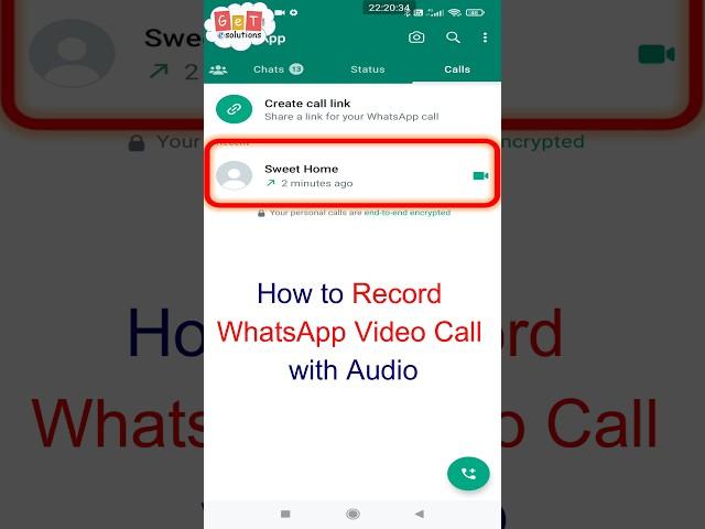 How to Record Whatsapp Video call with Audio without any app #shorts #viral #whatsapp #trending