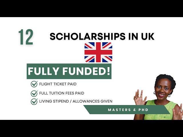 PART 1: 12 UK FULLY FUNDED SCHOLARSHIPS FOR INTERNATIONAL STUDENTS