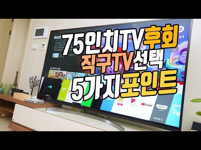 블랙프라이데이 직구 TV 고민 해결! 75인치 TV 후회? OLED TV 번인? QLED TV 고민?