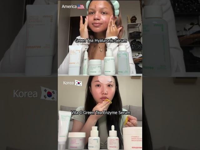 GRWM Morning Routine! Korea vs. US innisfree favorites!