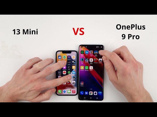 iPhone 13 Mini vs OnePlus 9 Pro SPEED TEST