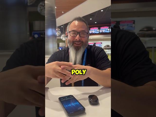 HP Poly Voyager Free 20 | Mic Test in Noisy Food Court #InfoComm2025