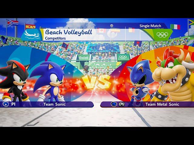 Sonic & Shadow’s Beach Volleyball Showdown: Tokyo 2016 vs Metal Sonic & Bowser Jr