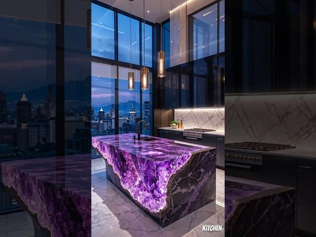 Luxury active scene kitchen island | Epoxy active scene