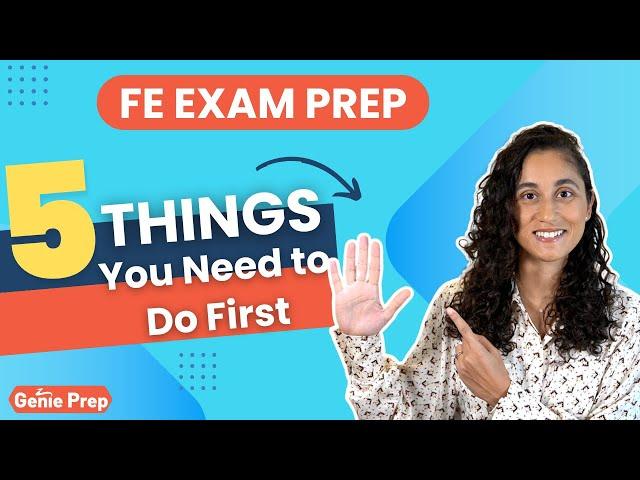 5 Things You MUST Do Before Studying for the FE Exam | FE Exam Prep Tips