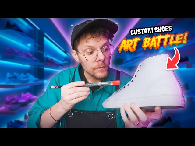 I Challenged 3 Artists to a Custom Shoe Battle!