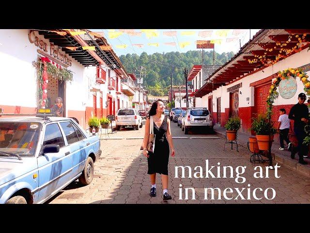 painting in mexico 🫶 watercolor paint with me & explore Morelia