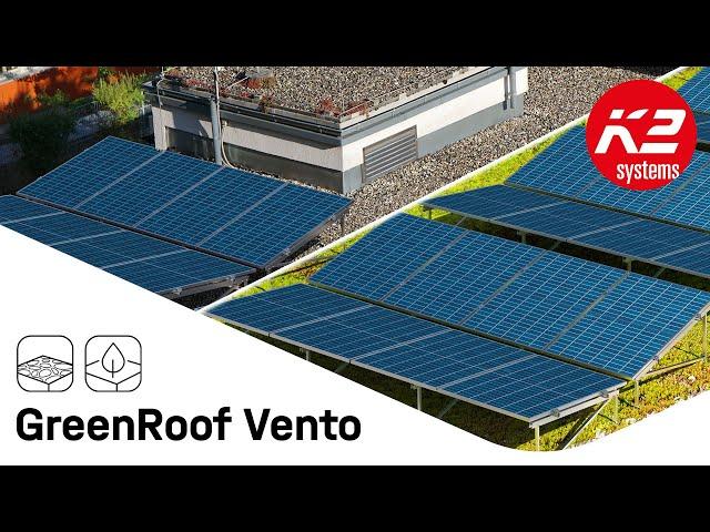 K2 GreenRoof Vento – PV mounting system for green roofs