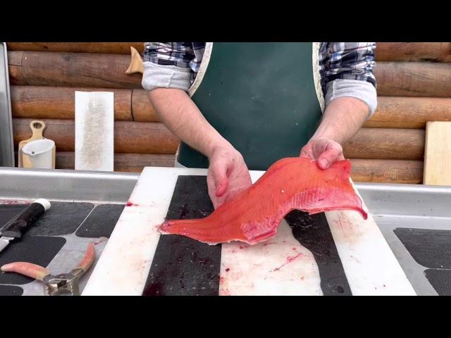 How to fillet a salmon (king, silver, sockeye) fast and with no waste