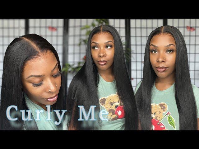 Pre-Everything |  MOST NATURAL LOOKING YAKI STRAIGHT M-CAP WIG TUTORIAL FOR BEGINNERS | CurlyMe Hair