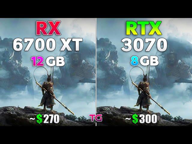 RTX 3070 vs RX 6700 XT - Test in 10 New Games