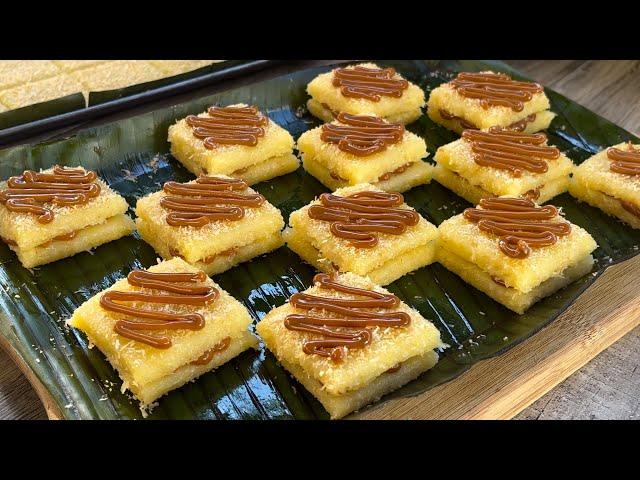 Level-up Your Cassava Cake into This! Mas pinasarap with Dulce de Leche | Easy Cassava Recipe