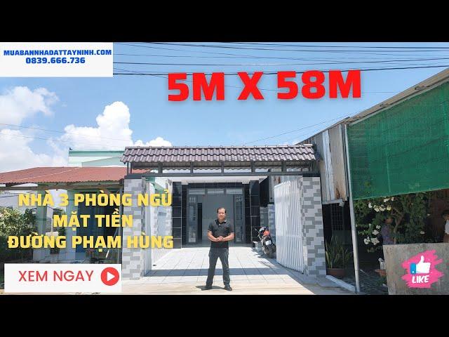 Bán Nhà Mới Xây 3 Phòng Ngủ Mặt Tiền Đường Phạm Hùng Mua Bán Nhà Đất Tây Ninh 152N