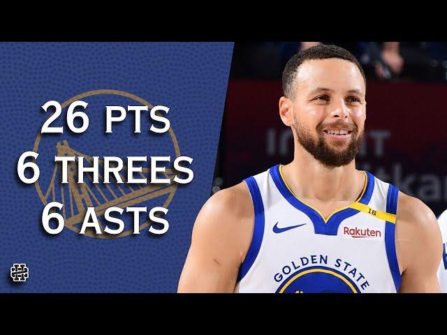 Stephen Curry 26 pts 6 threes 6 asts vs Clippers 24/25 season