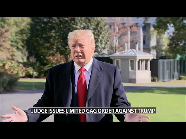 Trump has narrow gag order imposed on him by federal judge overseeing 2020 election subversion case