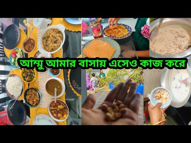 আম্মু কাজ খুঁজে খুঁজে বের করে আমার বাসায় এসে অবসর ভালো লাগে না|চুই পিঠা রেসিপি|আজকের রান্না কি কি?