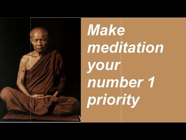 "Make meditation your number 1 priority" (HD) - Dhamma Talk by Ajahn Martin