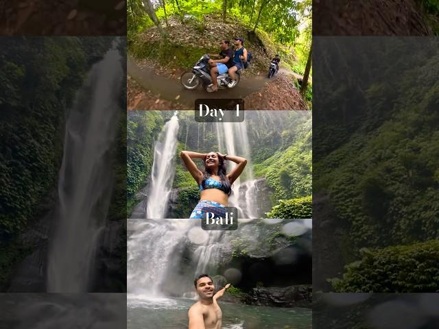 Magic of 3 at #bali #waterfall #travel