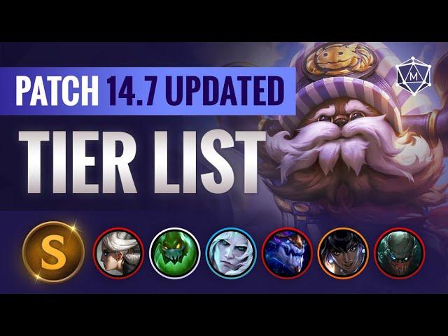 UPDATED Patch 14.7 Tier List for Season 2024 (League of Legends)