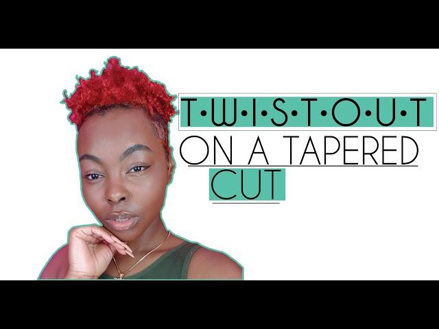 Doing a twistout on my type 4 natural hair. Styling my tapered cut + Tips for the best twistout.