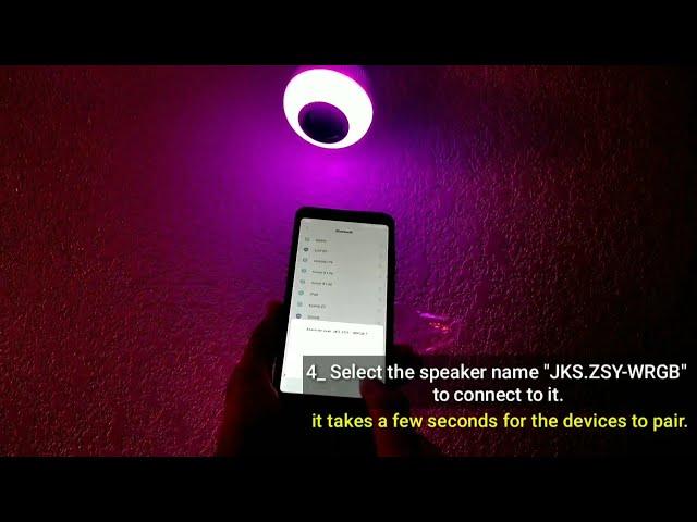 how to connect a Led Bluetooth Speaker to Your Phone