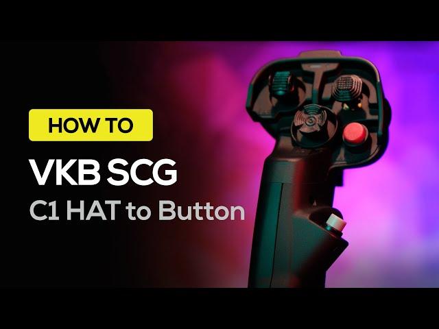 VKB SCG Kosmosima: replacing the C1 thumb HAT with a button
