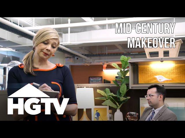 Midcentury Modern Cubicle Makeover | HGTV