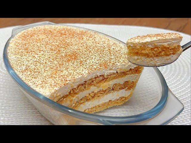 The most delicious homemade dessert in 15 minutes that melts in your mouth! No bake recipe!