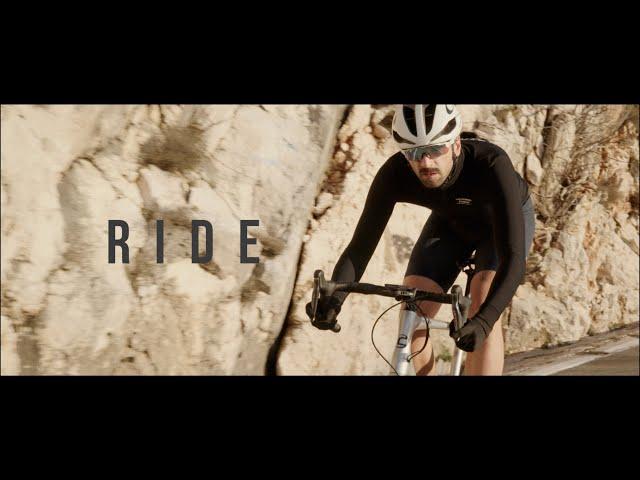 RIDE. EXPLORE. ENJOY. Short cycling film. Aerial view.