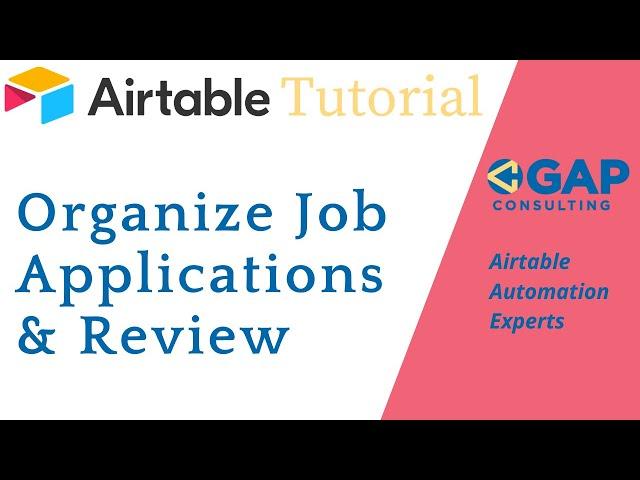 How to Organize Job Applications in Airtable