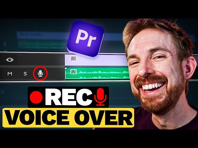 Your Videos Can Now Sound PRO!  | How to Insert & Record a Voice Over in Premiere Pro (FAST & EASY)