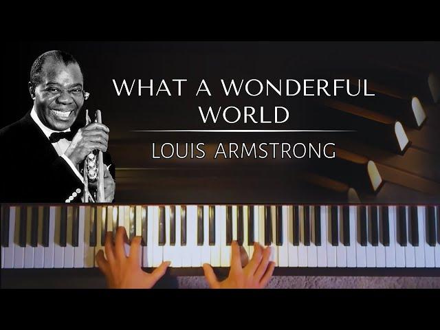 Louis Armstrong - What A Wonderful World + piano sheets