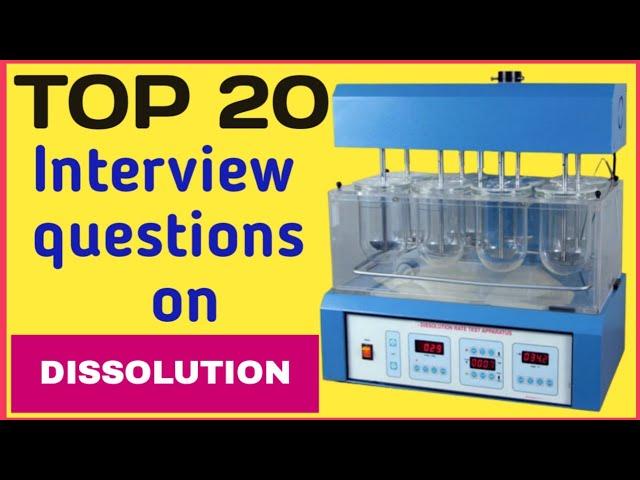 Top 20 interview questions answer on dissolution | Acceptance criteria of dissolution as per USP