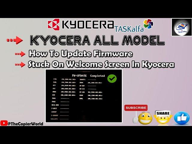 How To Update Firmware For Kyocera TASKalfa| Kyocera 3212i Firmware Update | kyocera firmware update