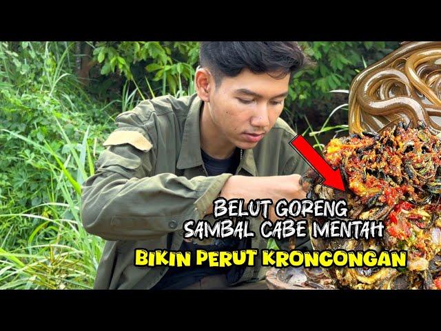 MANCING BELUT UMPAN ULAT DAUN PISANG HASIL LANGSUNG OLAH DI TEMPAT