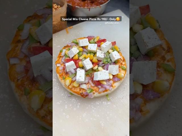 Top Spl. Mix Cheese Pizza️#youtubeshorts #trending #viralvideo #pizza #cheese #streetfood #veg