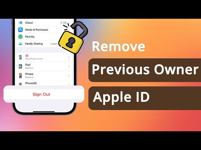 [Solved] How to Remove Previous Owner Apple ID without Password 2025