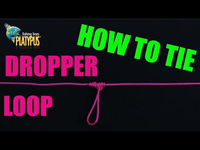 How to Tie a Dropper Loop - Tackle Tactics Animated Knot Series