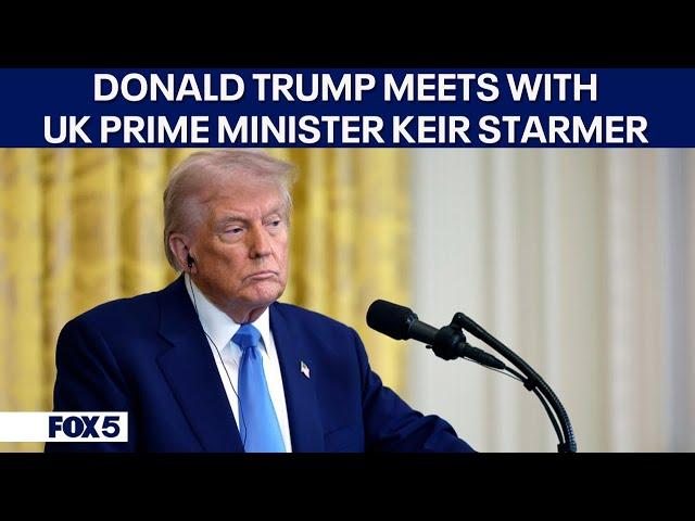 President Donald Trump meets with UK Prime Minister Keir Starmer