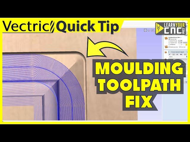 How to make radius corners w/ Moulding Toolpath - VCarve & Aspire Quick Tip