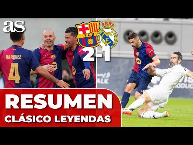 CLÁSICO DE LEYENDAS | RESUMEN del FC BARCELONA 2 - REAL MADRID 1: Iniesta, Xavi, Casillas, Cannavaro