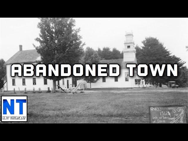 Exploring the Abandoned town of Dana Massachusetts 1938 ghost town