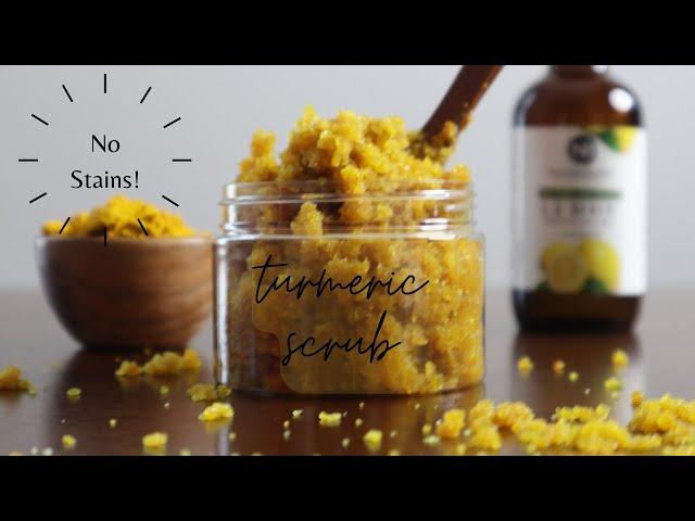 Non-Staining Turmeric? | DIY Turmeric Scrub | How to Fade Dark Spots!